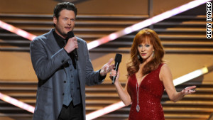 For the second year in a row the awards show was hosted by Blake Shelton and Reba McEntire.