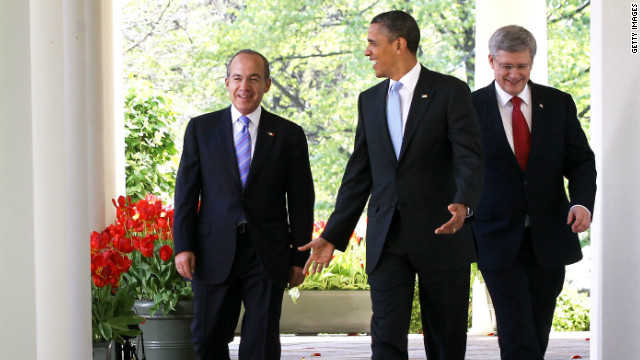 Felipe Calderón pide a EE.UU. y Canadá incluir a Centroamérica en la lucha anticrimen