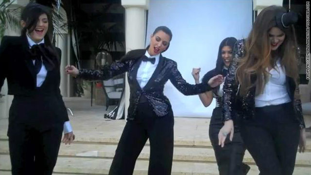 Kardashian family films music video