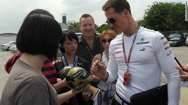 After retiring at the end of the 2006 season, Schumacher delighted his fans by making a surprise return to F1 in 2010. He was back to race for Mercedes at the age of 41.