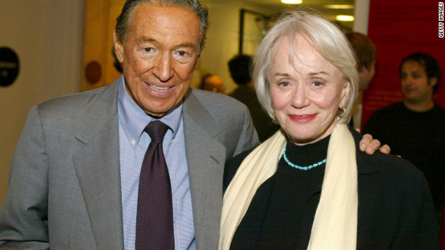 Wallace and his wife, Mary, arrive at a New York City screening in 2003. In 2008, Wallace underwent successful triple-bypass heart surgery.