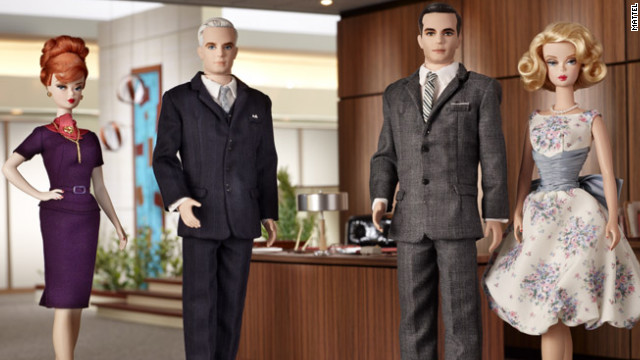 Clad in their "Mad Men" '60s-finest, Joan Holloway, Roger Sterling and Don and Betty Draper joined the Mattel family in 2010