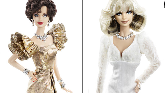 In honor of the 30th anniversary of "Dynasty," Mattel released Alexis (Joan Collins) and Krystle (Linda Evans) Barbies. Drama sold separately.