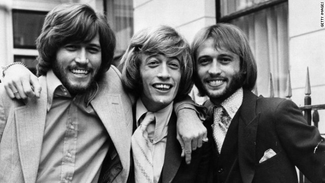 From left to right, brothers Barry, Robin and Maurice Gibb in 1970.