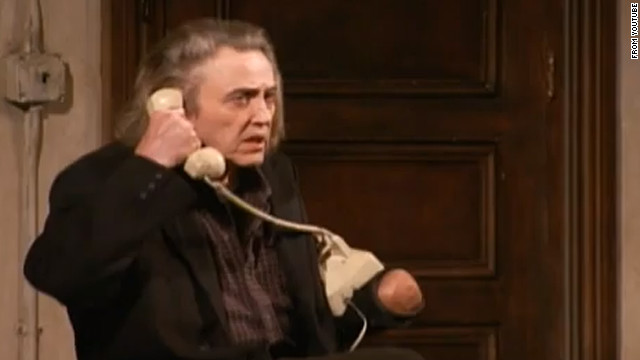 Christopher Walken played Carmichael, a man searching for his missing left hand, in Broadway's "Behanding In Spokane" in 2010.