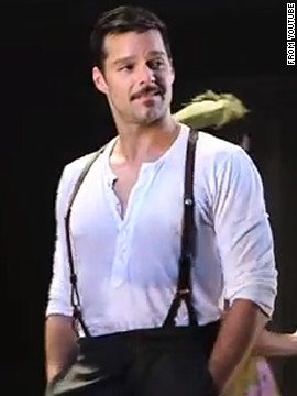 Ricky Martin plays Che in the 2012 Broadway revival of "Evita."