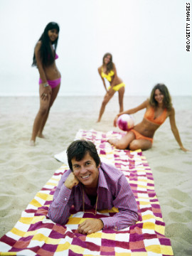 Clark on the beach in 1973.