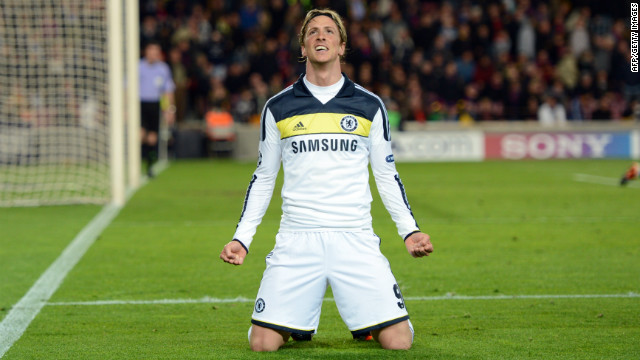 Misfiring striker Fernando Torres comes on to secure Chelsea's place in the Champions League final, giving his side an improbable 3-2 aggregate win over defending champions Barcelona.