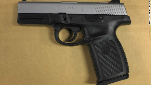 The shooter pulled out a .40 caliber Smith and Wesson, like this one, and shot Daniel Adkins after he swung his hands in the air. The shooter said he feared for his life.