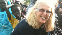 Oxfam\'s Pauline Ballman works in the Jamam Refugee Camp in South Sudan