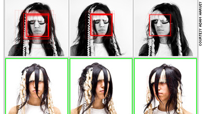 Face detection prevention fashion.