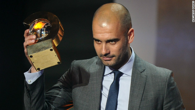 Guardiola won the FIFA Men's Football Coach of the Year award in January 2012. "I can't promise you silverware, but I can say that we'll keep on battling to the end and you'll be proud of us," he said after becoming coach four years ago.