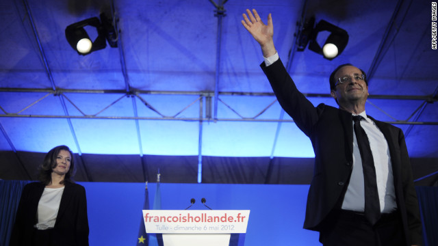 Socialist Party candidate Francois Hollande won France's presidential runoff election on Sunday, May 6. In his victory speech, he promised to be a president for all of France.