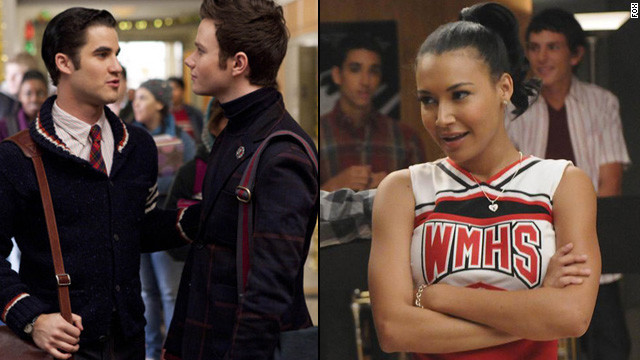 Gay characters Kurt Hummel (Chris Colfer) and Blaine Anderson (Darren Criss) and lesbian character Santana Lopez (Naya Rivera) are some shining stars on Fox's "Glee." The teens deal with bullies, coming out and dating on the musical dramedy.