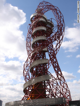 The Orbit Tower at London's Olympic Park was unveiled by the city's mayor Boris Johnson.