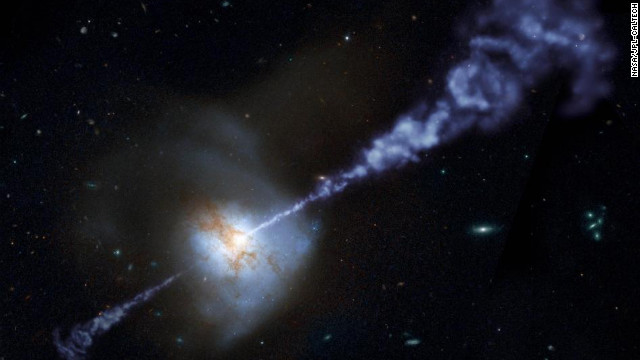 Un agujero negro aplasta una formación de estrellas