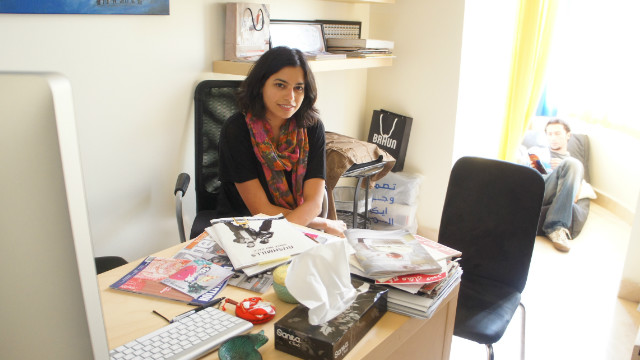 Rumman Company founder and general manager Maria Mahdaly in her Jeddah office.