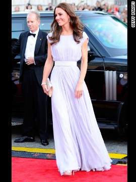 Clad in Alexander McQueen, she arrived for BAFTA's Brits to Watch event in Los Angeles on July 9.