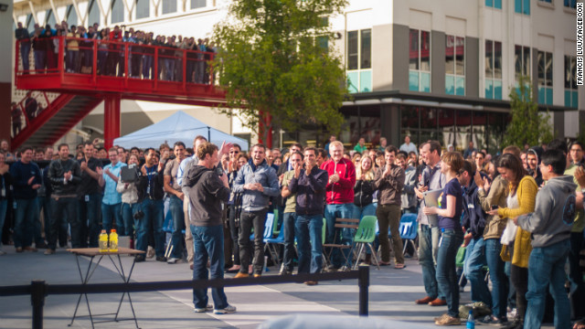 Scenes from Facebook headquarters