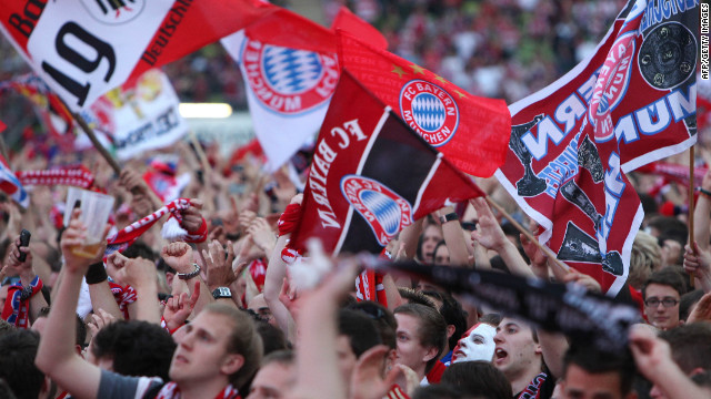 Bayern Munich's supporters packed their home Allianz Arena to see their heroes take on Chelsea.