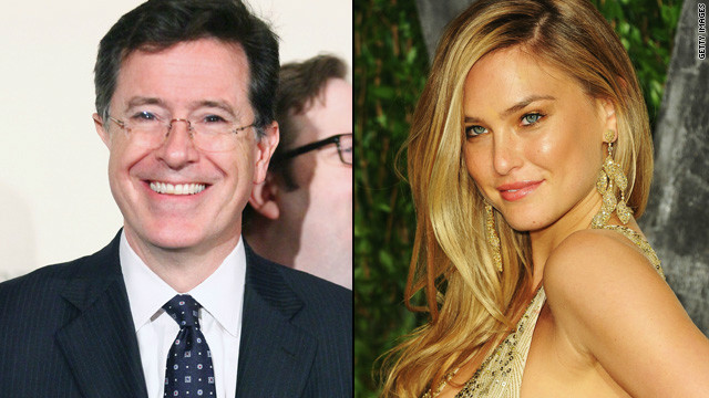 Watch out Bar Refaeli, Colbert's coming for you