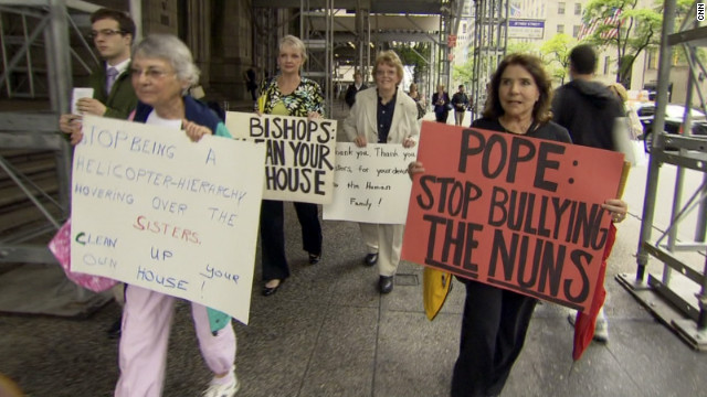 Vatican protesters gather in NYC
