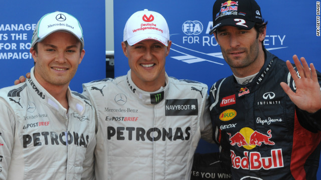 Webber logra la "pole" en Mónaco pero Schumacher se lleva los aplausos