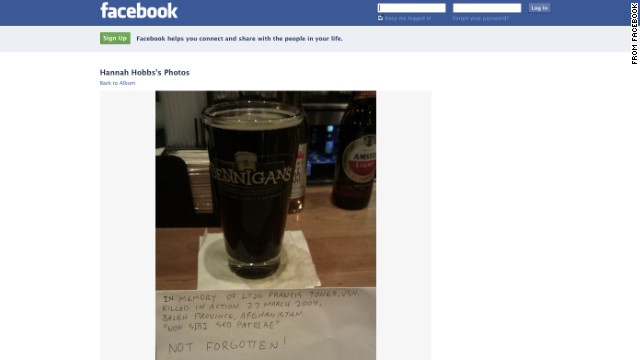 Toast to fallen sailor goes viral