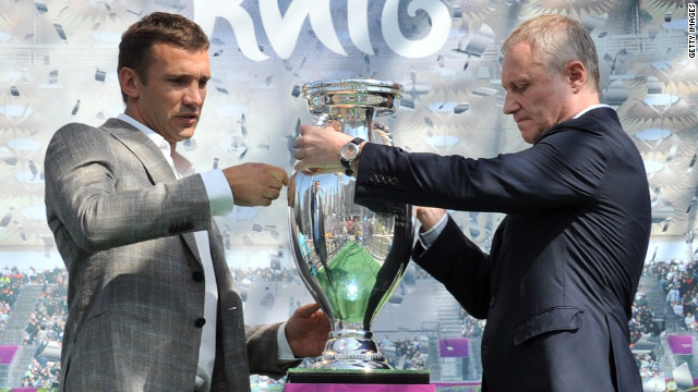 Ukraine legend Andriy Shevchenko (left) will be taking part in his final international tournament and the former AC Milan striker will be hoping to go out with a bang in front of his home fans.