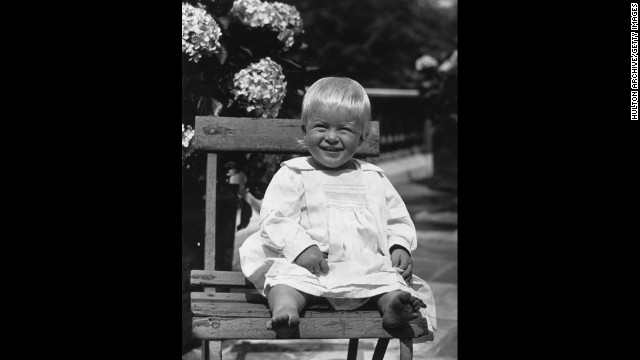 July 1922: Prince Philip of Greece as a toddler.