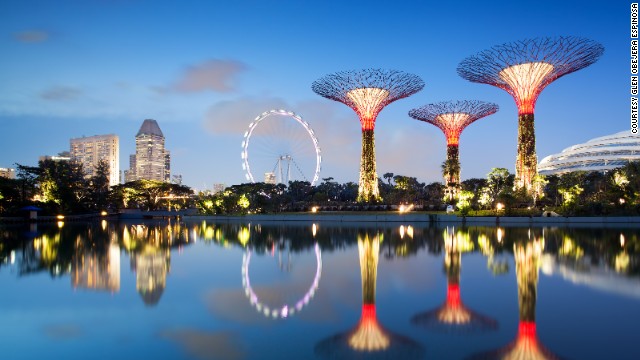 Singapore's 250-acre green development, Gardens by the Bay, is part of Singapore's redevelopment and new downtown area at Marina Bay. It features three waterfront gardens -- Bay East, Bay Central and Bay South, which opens to the public on June 29.