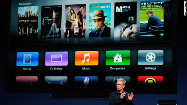 Apple CEO Tim Cook speaks during an event in March, when Apple introduced the third version of the iPad.