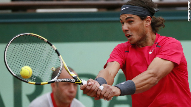 Rafael Nadal was quick out of the blocks winning the final's first three games