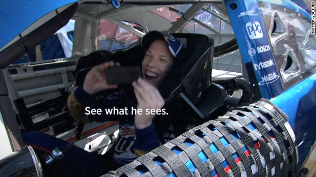 Twitter ran its first-ever TV ad Sunday during the 2012 Pocono 400 NASCAR race featuring racer Brad Keselowski.