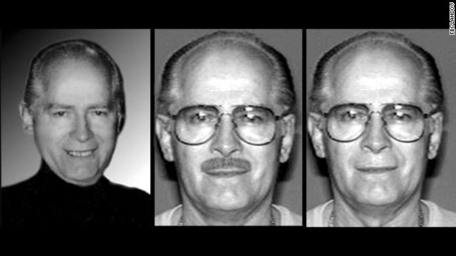 An FBI handout shows various images of Bulger, who became one of America's most wanted men after fleeing in 1995 before an impending indictment on racketeering charges.