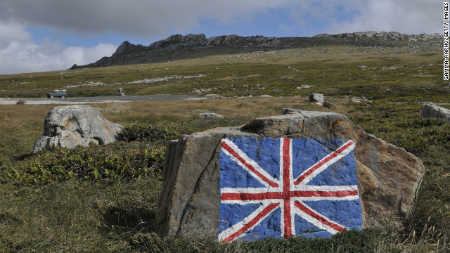 On the way to Darwin on January 24, 2012 in Port Stanley, Falklands Islands