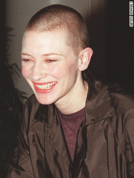 Cate Blanchett ditched her blonde locks for 2002's "Heaven."