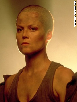 Sigourney Weaver sported a shaved head when she reprised her role as Ellen Ripley in 1992's "Alien 3."