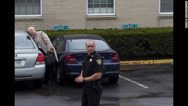 Judge John M. Cleland is presiding over Sandusky's trial at the Centre County Courthouse in Bellefonte, Pennsylvania