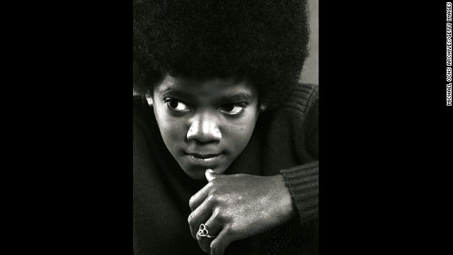Michael Jackson poses during a portrait session in Los Angeles in 1971.