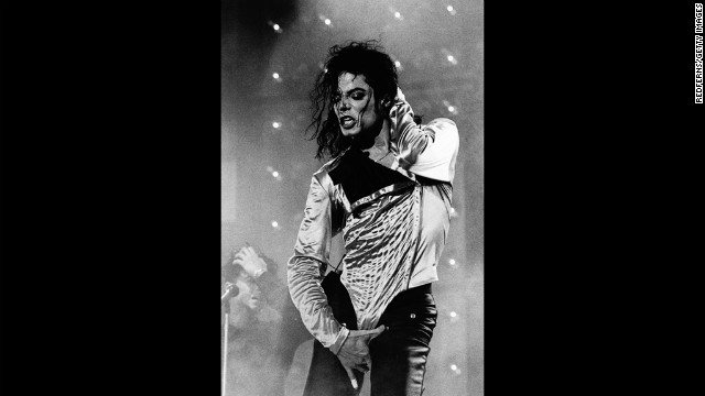 Michael Jackson performs in Rotterdam, Netherlands.