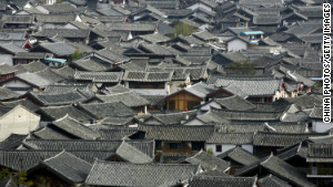 View of Lijiang in Yunnan province