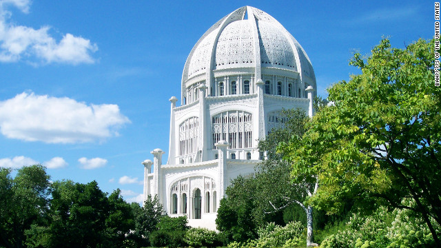 This Bahá'í House of Worship, one of just seven Bahá'í temples in the world, is located 30 minutes north of Chicago.