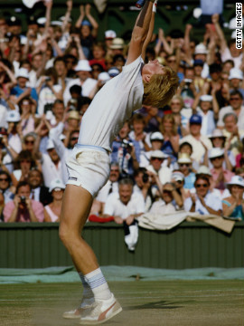 Boris Becker won the Queen's Club championship in the buildup to Wimbledon in 1985, but nobody could have predicted what followed. The unseeded German embarked on a run of wins which culminated in a four-set victory over American Kevin Curren, making the 17-year-old Wimbledon's youngest men's singles champion.