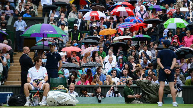 As is usually the case, rain forced Wimbledon organizers to tinker with the tournament schedule as play was interrupted numerous times on all but Centre Court, which has a retractable roof.