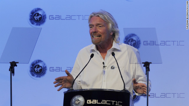 Virgin boss Richard Branson unveiled plans for LauncherOne, Virgin Galactic's new small, low-cost satellite launcher Wednesday.