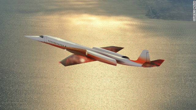 A rendering of the Aerion SBJ, a proposed eight to 12-passenger business jet whose backers predict it will enter service by 2020.