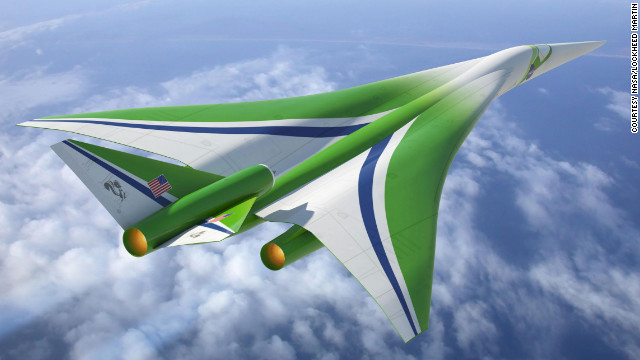 The Lockheed Martin-led team's design for an aircraft that could fly at supersonic speed over land. 