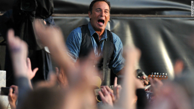 Bruce Springsteen plays to his fans at Hard Rock Calling, July 14 2012