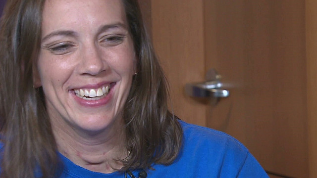 Victim of flesh-eating bacteria goes home